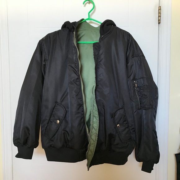 Forever21 Reversible Bomber Jacket (size Small) - Picture 2 of 6